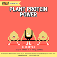 Meatless Monday Plant Protein Power – chickpeas animated GIF