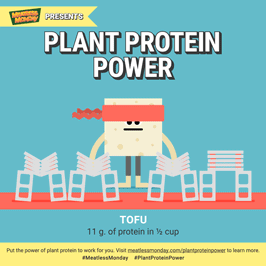 Meatless Monday Plant Protein Power – Tofu animated GIF