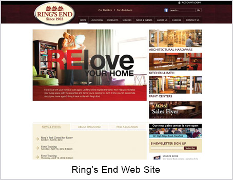 Ring's End website redesign