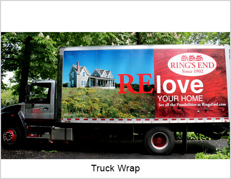 Ring's End RElove delivery truck wrap