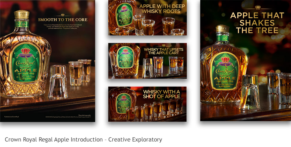 Joseph Ehlinger – Copywriter – Crown Royal Regal Apple Ad Concepts