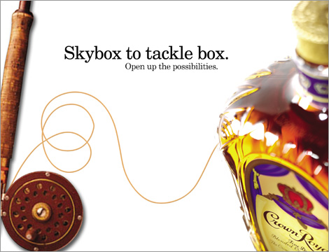 Crown Royal print ad Skybox - Joseph Ehlinger, copywriter